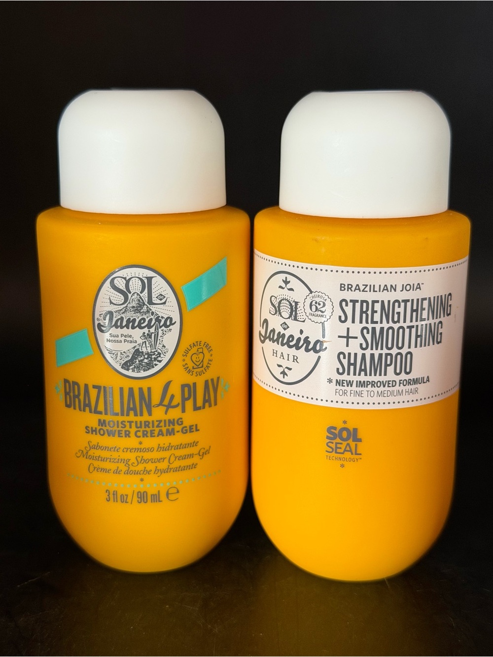 Sol de Janeiro Travel Duo - Brazilian 4 Play Shower Gel & Joia Shampoo NWT